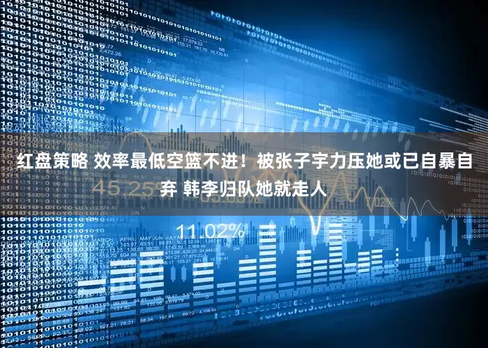 红盘策略 效率最低空篮不进！被张子宇力压她或已自暴自弃 韩李归队她就走人